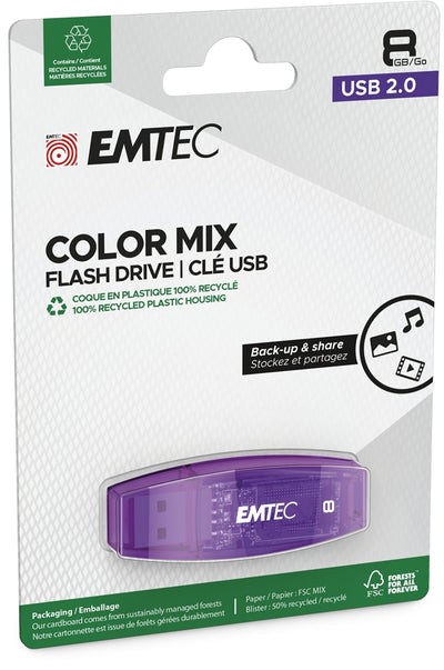 Emtec USB2.0 C410 8GB Purple