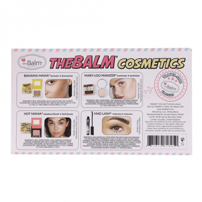 theBalm Travel Set with Cosmetics Bag Makeup set