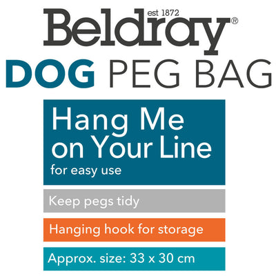 Beldray LA032005DFEU7 Peg Bag - Dog Print
