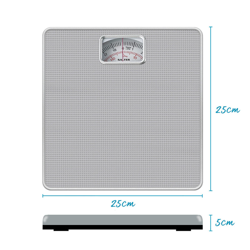 Salter 433 SFEU12 Mechanical Bathroom Scale Silver