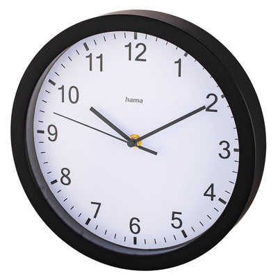 Hama 00186338 Wall clock Pure 25cm Quiet Black