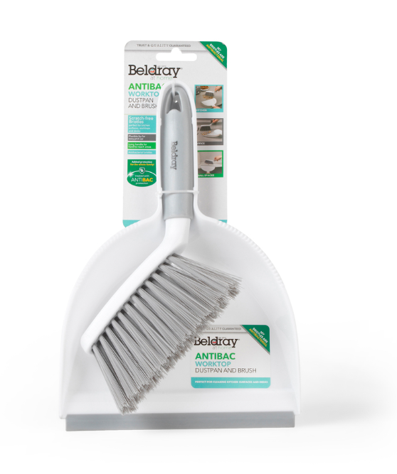 Beldray LA082664UFFEU7 Antibac Dustpan & Brush Set