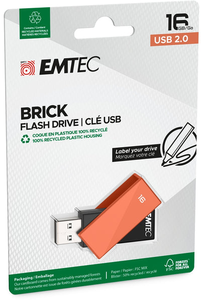 Emtec USB2.0 C350 16GB Brick Red