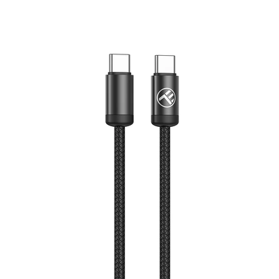 Кабель Tellur Minimalist USB-C — USB-C 3A, 1 м, черный