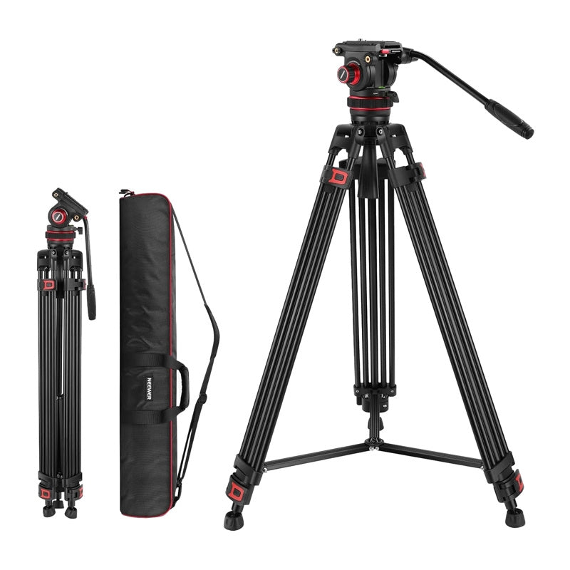 Neewer TP75 Adjustable Tripod with Oil-Damped Head, Regulowanymi staty ...