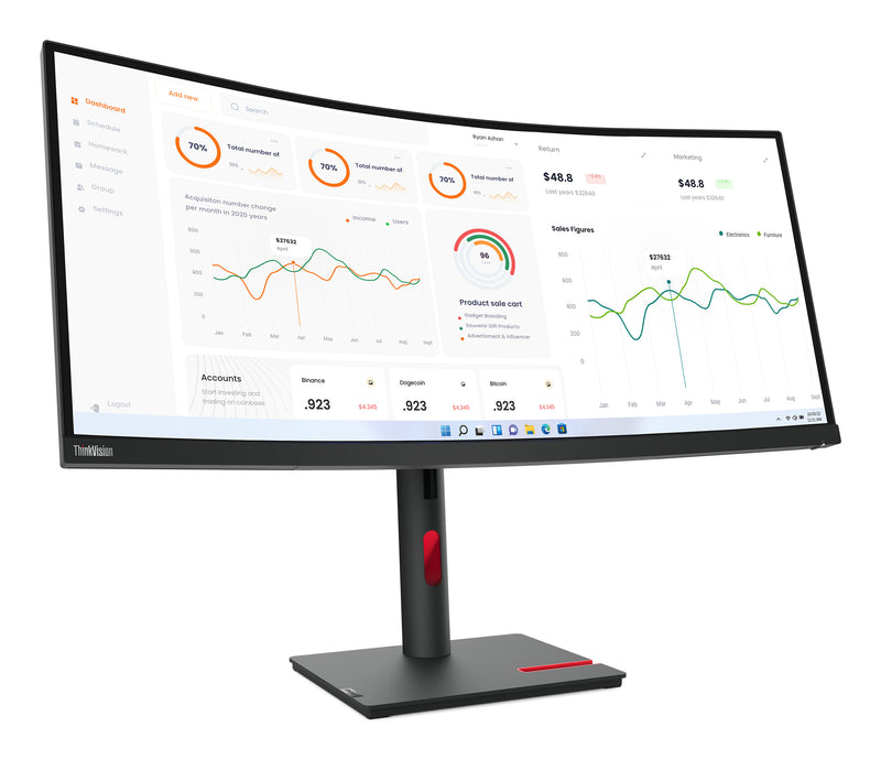 Lenovo ThinkVision T34w-30 - QHD - Curved