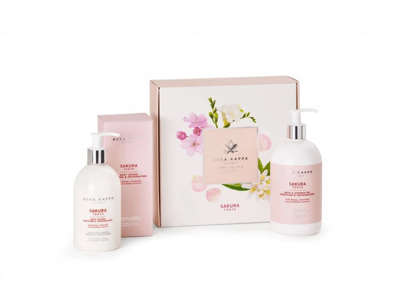 Acca Kappa Sakura Tokyo gift set: shower gel 500ml + body lotion 300ml