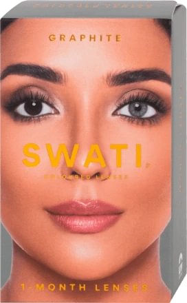 Swati Coloured 1-Month Lenses Graphite 1 Pair