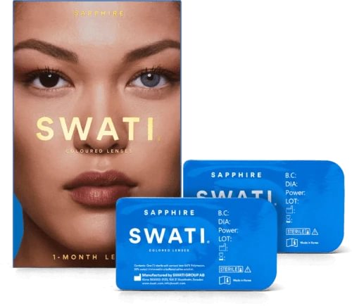 Swati Colored 1-Month Lenses Sapphire 1 Pair