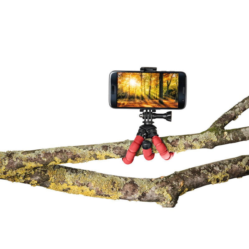 Hama 00004611 Flex Mini-Tripod for Smartphone and GoPro 14cm Red