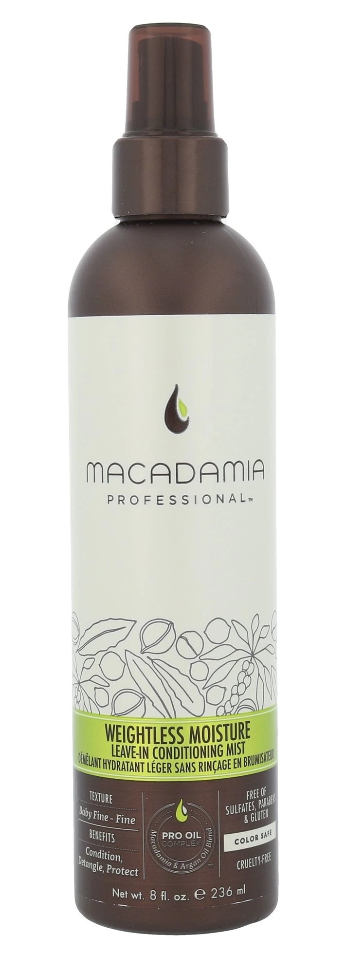 Macadamia Weightless Moisture Conditioning plaukų dulksna 236 ml