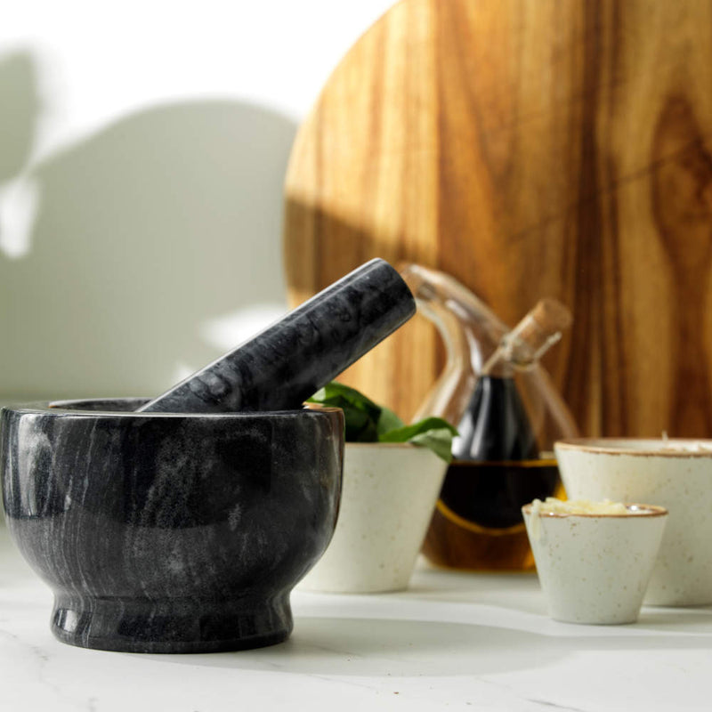 Salter BW11852EU7 Marble Pestle and Mortar, Black