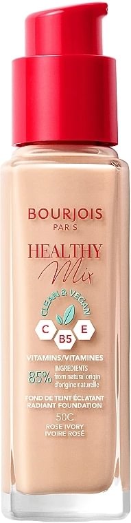 Bourjois Healthy Mix Clean&amp;Vegan Тональный крем под макияж 52 Ваниль 30 мл