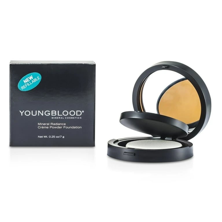 Youngblood Refillable Compact Cream Powder Foundation Toffee 7g