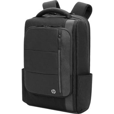 HP Executive 16 Backpack, Water Resistant, Expandable, Cable Pass-through USB-C port - Black, Grey