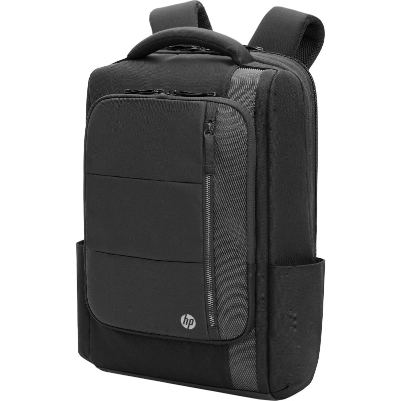 HP Executive 16 Backpack, Water Resistant, Expandable, Cable Pass-through USB-C port - Black, Grey