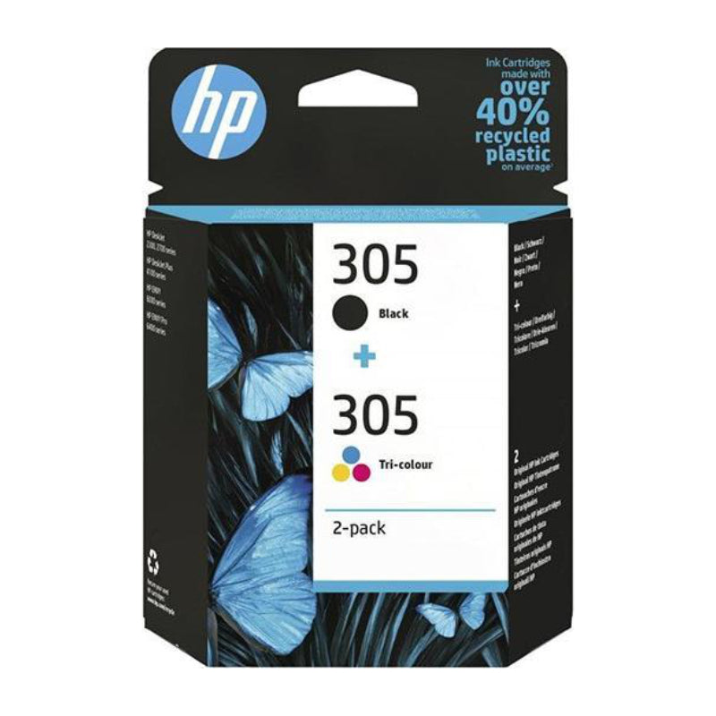 HP original ink 6ZD17AE, HP 305, 2-pack