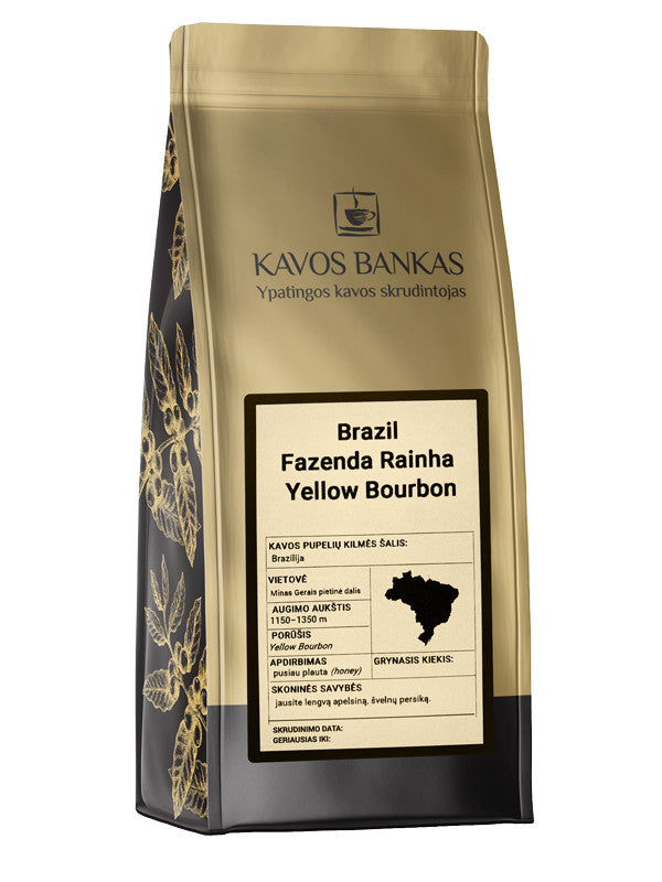 Kavos Bankas Brazil Yellow Bourbon Fazenda Rainha Kavos pupelės 1000 g