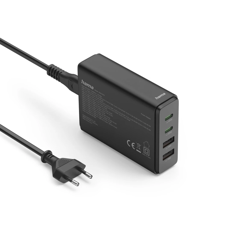 Hama 00201979 Charging Station With USB-C/USB-A 65 W Black