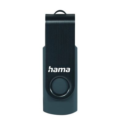 Hama 00182464 Rotate 64GB USB 3.0 petrol blue