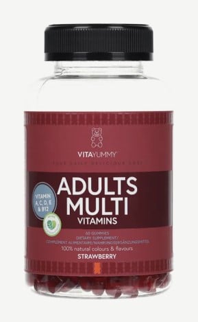 VitaYummy strawberry-flavored multivitamins for adults, food supplement, 60 units/180 g