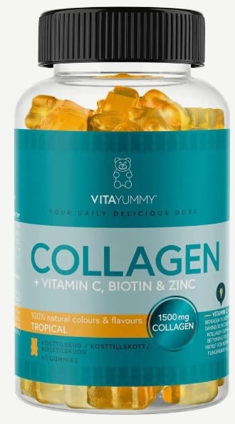 VitaYummy tropical fruit-flavored multivitamins with collagen, vitamin C, biotin and zinc, food supplement, 60 units/180 g