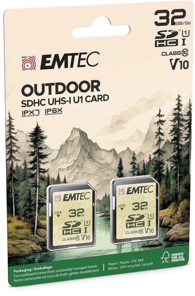 Emtec SD 32GB UHS-I U1 V10 Outdoor 2 pcs