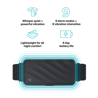 Homedics  SS-WB100BK-WW WakeBand, Your Silent Alarm, Black