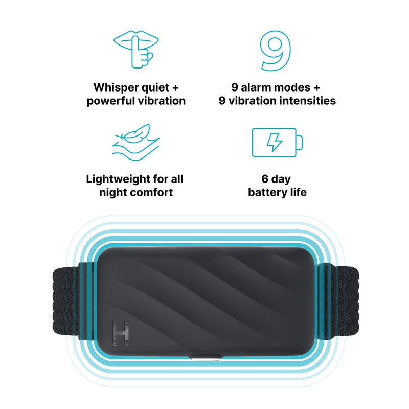 Homedics  SS-WB100BK-WW WakeBand, Your Silent Alarm, Black