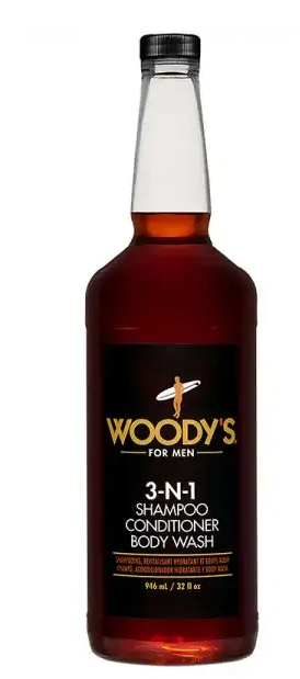 Woody’s 3-n-1 šampūnas, kondicionierius, kūno prausiklis 3 in 1