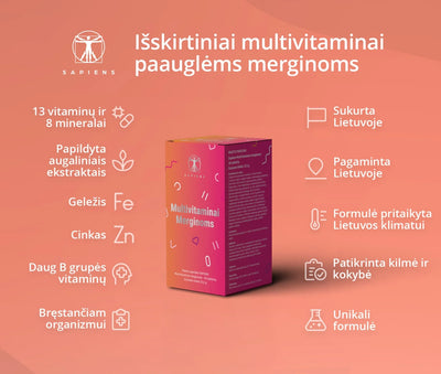 Sapiens Multivitamins for girls 