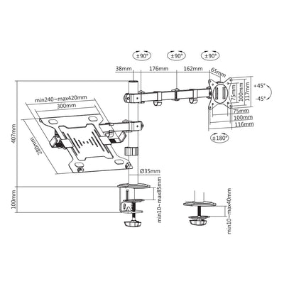 Сбокс LCD-LM01-2 (13-27/12кг/100х100)