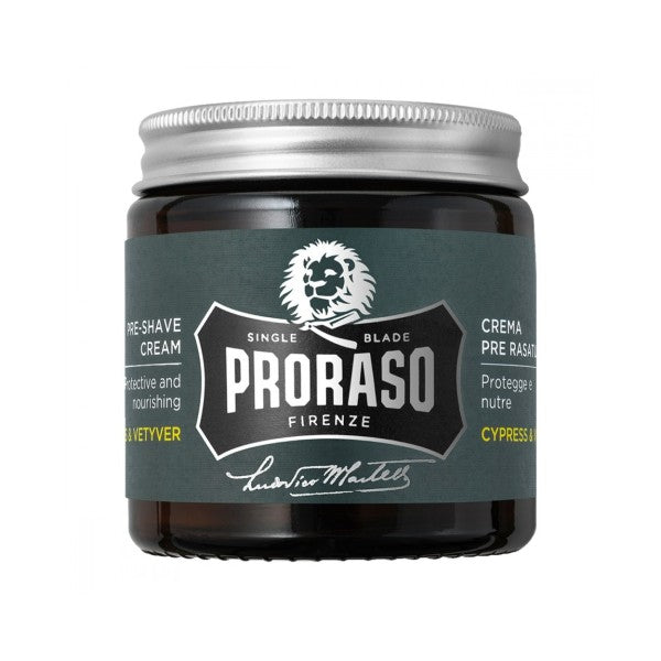 Proraso Cypress & Vetyver Pre-Shave Cream Kremas prieš skutimąsi, 100ml