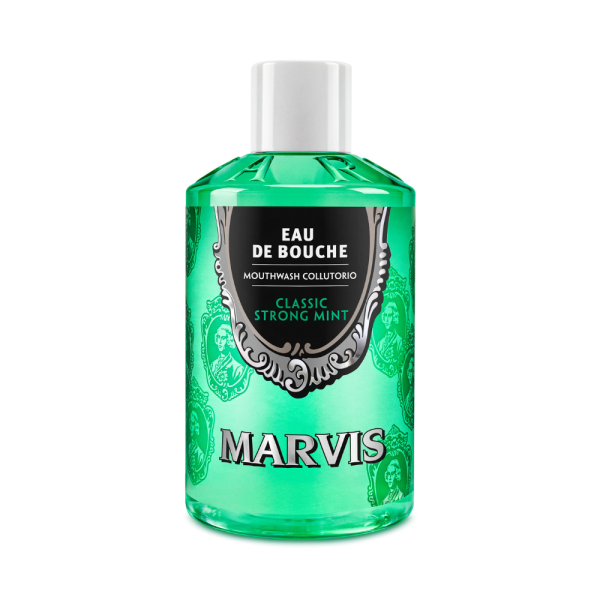 Marvis Classic Strong Mint Mouthwash Mėtų aromato burnos skalavimo skystis, 400ml