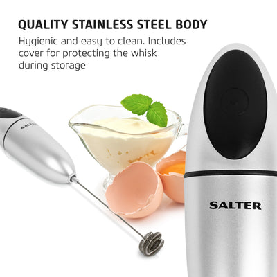 Salter 546 SFEU16 Handheld Electronic Milk Frother silver