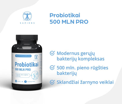 Sapiens Probiotics 500 MLN PRO 