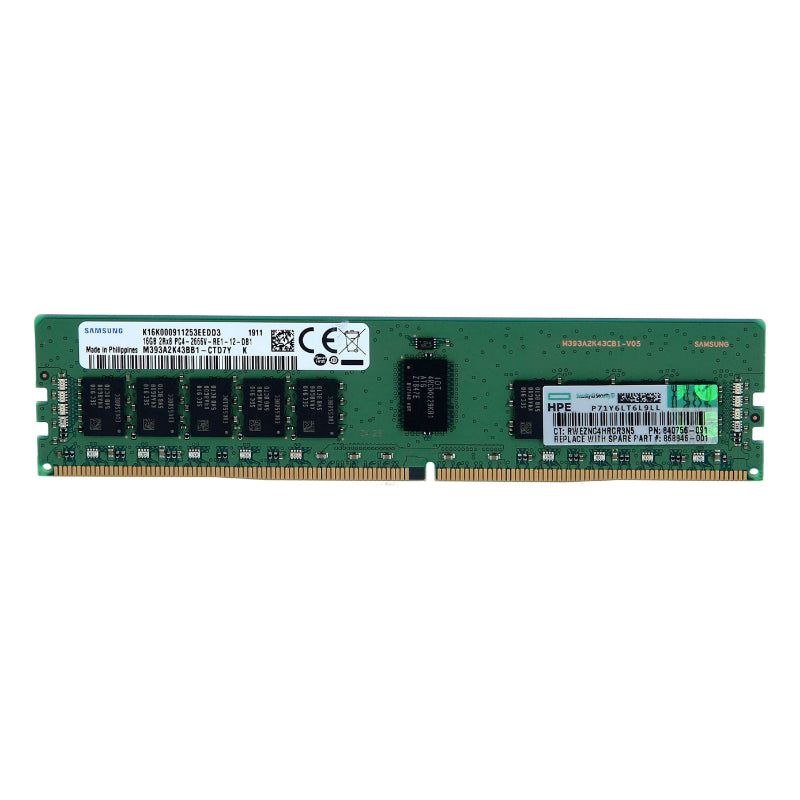 HPE 16GB 2Rx8 PC4-2666V-R Smart Kit 