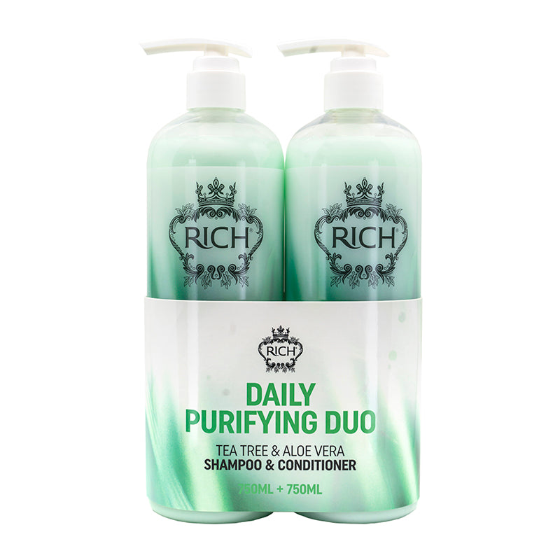 RICH Tea Tree and Aloe Vera purifying shampoo and conditioner