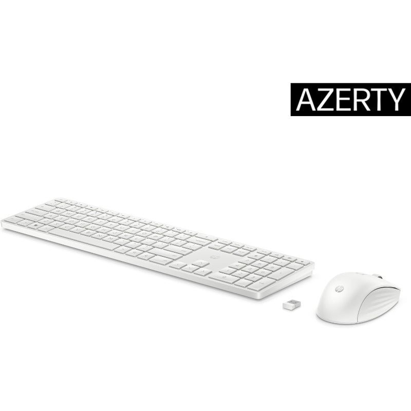HP 655 Wireless Mouse Keyboard Combo - White - Nordic