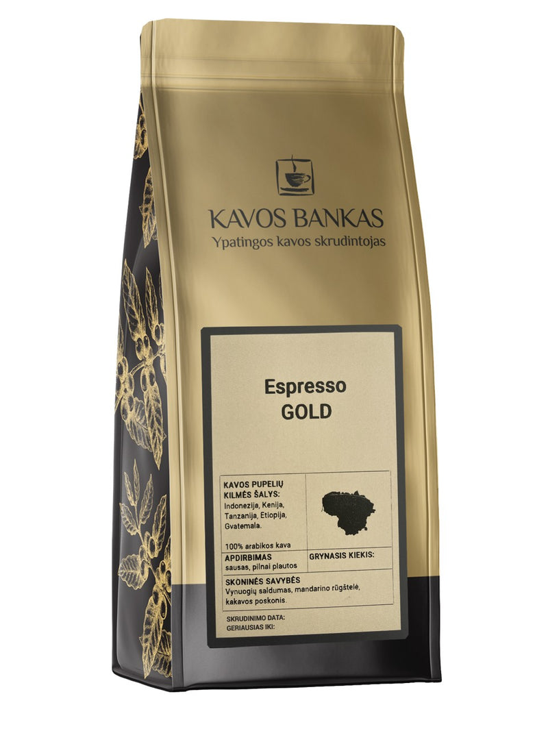 Kavos Bankas Espresso Gold Kavos pupelės 500 g
