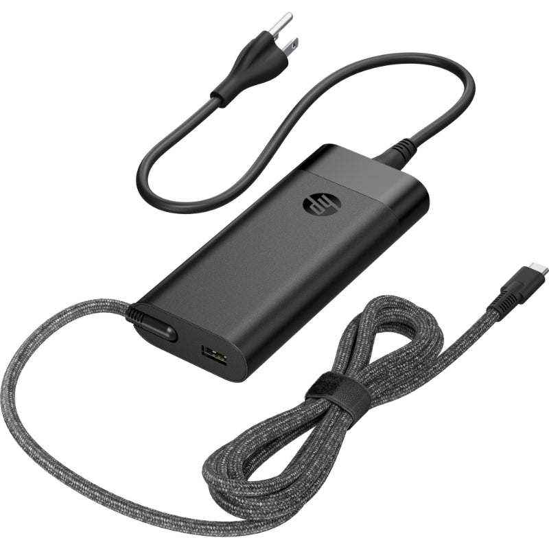 Адаптер питания HP 110 Вт USB-C (100 Вт USB-C + 10 Вт USB-A) Зарядное устройство для ноутбука — зарядка нескольких устройств / подходит для ProBook 450 455, EliteBook 660 665 860 865, Firefly 14 16 G10 G10A G11 G11A со встроенной и дискретной графикой 