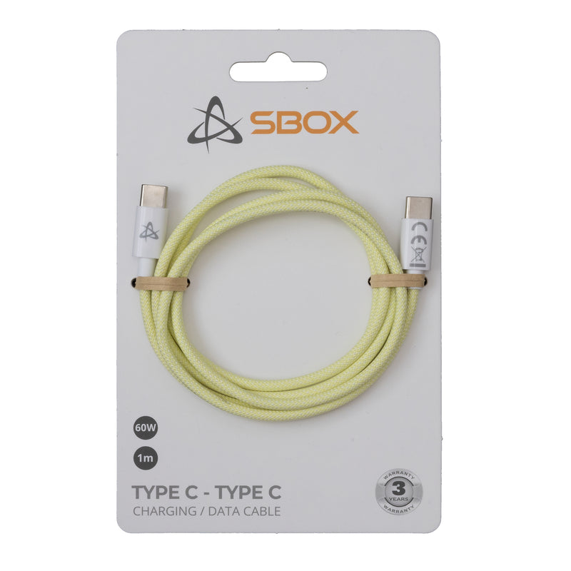 Sbox Type C - Type CM/M 1m yellow TYPEC-1-Y