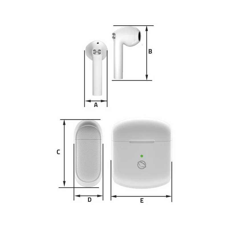 Manta MTWS010W Rytmo X TWS White