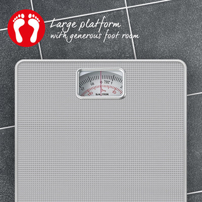 Salter 433 SFEU12 Mechanical Bathroom Scale Silver