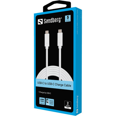 Sandberg 136-17 USB-C Charge Cable 2M, 65W