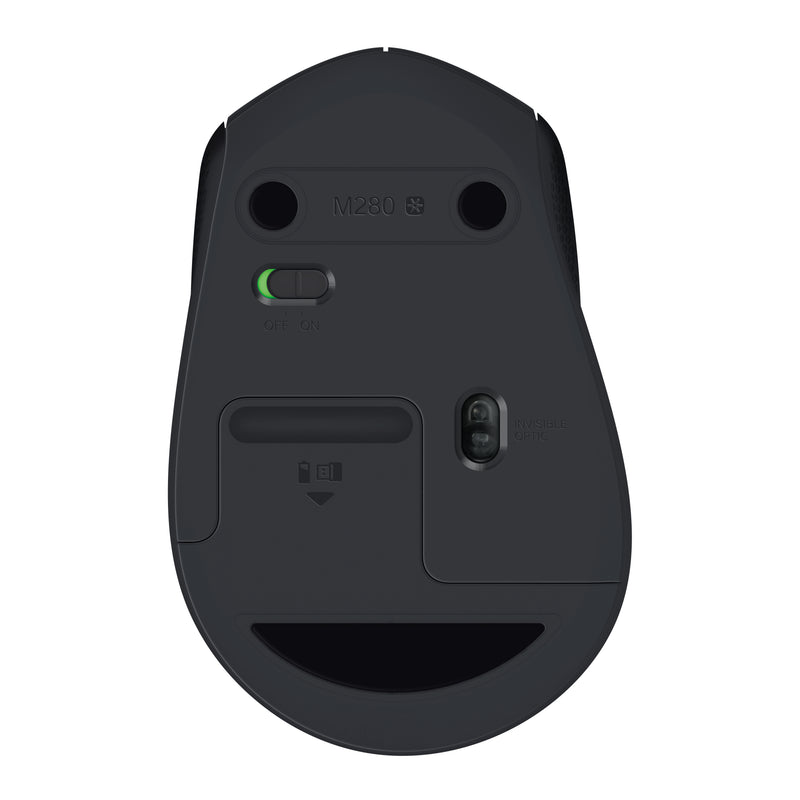 LOGITECH Wireless Mouse M280 - BLACK - 2.4GHZ - EWR2