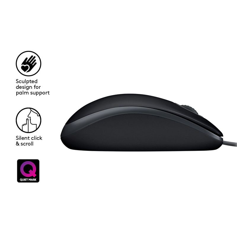 Logitech Mouse 910-005508 B110 Silent black