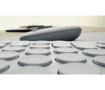 Logitech Pebble 2 M350s Wireless Mouse, RF Wireless + Bluetooth, 4000 DPI, Tonal Graphite