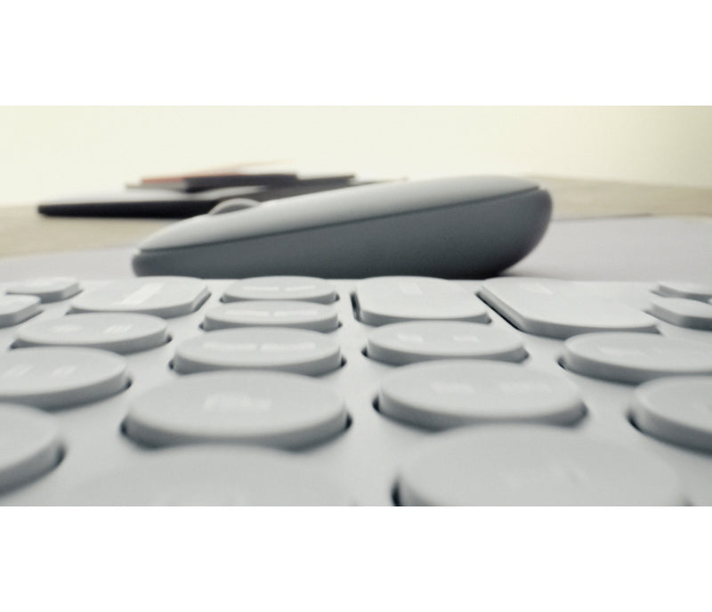 Logitech Pebble 2 M350s Wireless Mouse, RF Wireless + Bluetooth, 4000 DPI, Tonal Graphite