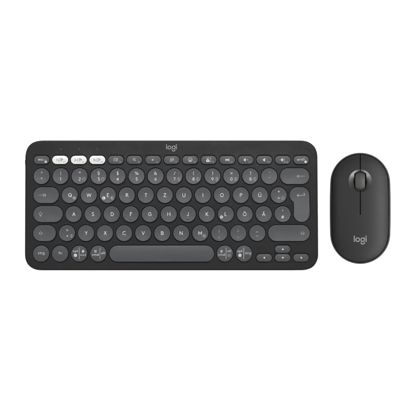 Комплект мыши и клавиатуры Logitech 920-012241 / Pebble 2 Combo Pink 